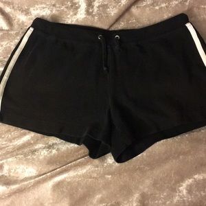 NWOT black and white elastic shorts
